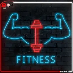 تابلو نئون طرح بازو شماره 2 در ابعاد مختلف