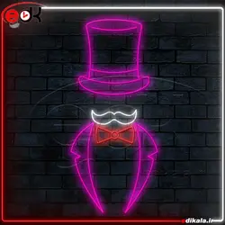 تابلو نئون طرح کت شماره 1 در ابعاد مختلف