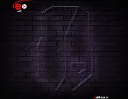 تابلو نئون طرح جلیقه شماره 1 در ابعاد مختلف