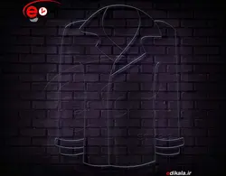 تابلو نئون طرح لباس مردانه شماره 1 در ابعاد مختلف