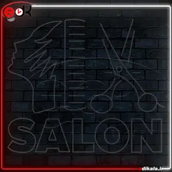 تابلو نئون طرح آرایشگاه شماره 11 در ابعاد مختلف + آداپتور