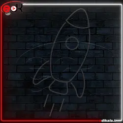 تابلو نئون طرح کارتونی شماره 10 در ابعاد مختلف + آداپتور