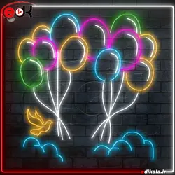 تابلو نئون طرح فانتزی شماره 10 در ابعاد مختلف + آداپتور