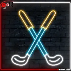 تابلو نئون طرح دسته گلف شماره 1 در ابعاد مختلف + آداپتور