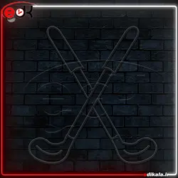 تابلو نئون طرح دسته گلف شماره 1 در ابعاد مختلف + آداپتور