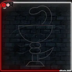 تابلو نئون طرح لگو داروخانه شماره 2 در ابعاد مختلف + آداپتور