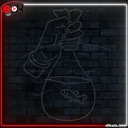 تابلو نئون طرح فانتزی شماره 18 در ابعاد مختلف + آداپتور