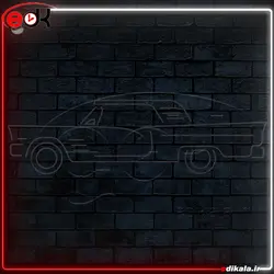 تابلو نئون طرح ماشین شماره 8 در ابعاد مختلف + آداپتور