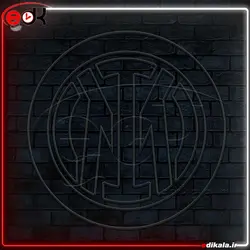 تابلو نئون طرح اینتر میلان شماره 1 در ابعاد مختلف + آداپتور