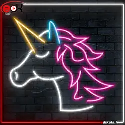 تابلو نئون طرح تک شاخ شماره 5 در ابعاد مختلف آداپتور