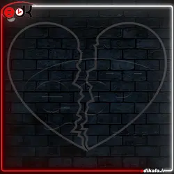 تابلو نئون طرح قلب شماره 24 در ابعاد مختلف + آداپتور