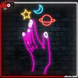 تابلو نئون طرح فانتزی شماره 57 در ابعاد مختلف + آداپتور