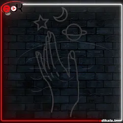 تابلو نئون طرح فانتزی شماره 57 در ابعاد مختلف + آداپتور