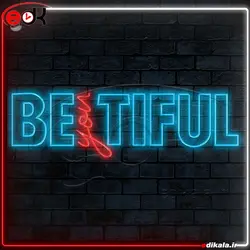 تابلو نئون طرح فانتزی شماره 71 در ابعاد مختلف + آداپتور