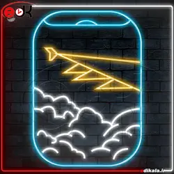 تابلو نئون طرح فانتزی شماره 69 در ابعاد مختلف + آداپتور