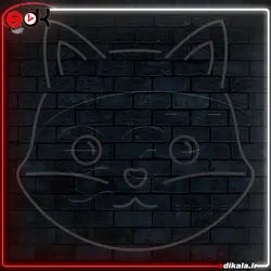 تابلو نئون طرح روباه شماره 2 در ابعاد مختلف + آداپتور