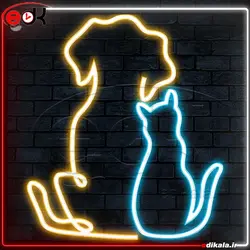 تابلو نئون طرح فانتزی شماره 75 در ابعاد مختلف + آداپتور