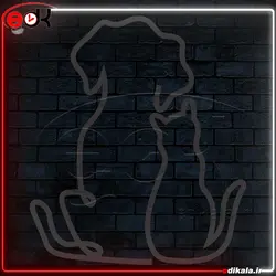 تابلو نئون طرح فانتزی شماره 75 در ابعاد مختلف + آداپتور