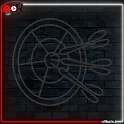 تابلو نئون طرح دارت شماره 1 در ابعاد مختلف + آداپتور