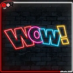 تابلو نئون طرح فانتزی شماره 110 در ابعاد مختلف + آداپتور