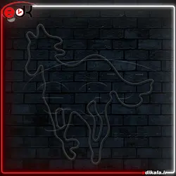 تابلو نئون طرح فانتزی شماره 122 در ابعاد مختلف + آداپتور