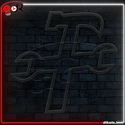 تابلو نئون طرح آچار شماره 2 در ابعاد مختلف + آداپتور