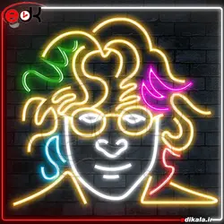 تابلو نئون طرح فانتزی شماره 131 در ابعاد مختلف + آداپتور