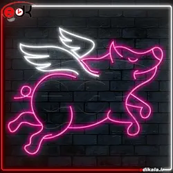 تابلو نئون طرح فانتزی شماره 136 در ابعاد مختلف + آداپتور