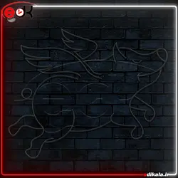 تابلو نئون طرح فانتزی شماره 136 در ابعاد مختلف + آداپتور