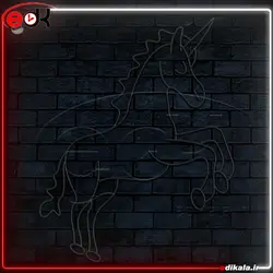 تابلو نئون طرح تک شاخ شماره 8 در ابعاد مختلف + آداپتور