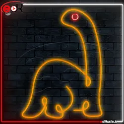 تابلو نئون طرح دایناسور شماره 1 در ابعاد مختلف + آداپتور