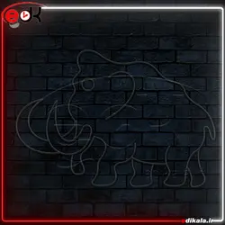 تابلو نئون طرح فیل شماره 1 در ابعاد مختلف + آداپتور