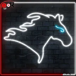تابلو نئون طرح اسب شماره 1 در ابعاد مختلف + آداپتور
