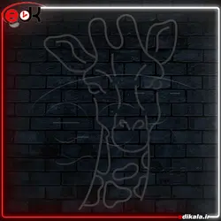 تابلو نئون طرح زرافه شماره 1 در ابعاد مختلف + آداپتور