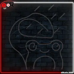 تابلو نئون طرح کارتونی شماره 21 در ابعاد مختلف + آداپتور