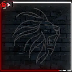 تابلو نئون طرح شیر شماره 5 در ابعاد مختلف + آداپتور