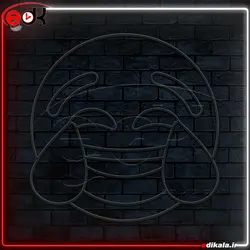 تابلو نئون طرح ایموجی شماره 15 در ابعاد مختلف + آداپتور