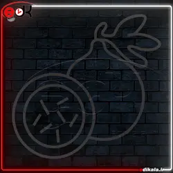 تابلو نئون طرح طرح میوه شماره 1 در ابعاد مختلف +آداپتور+ فایل لایه باز