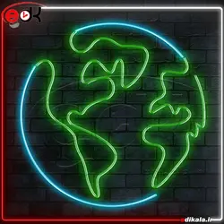 تابلو نئون طرح فانتزی شماره 180 در ابعاد مختلف + آداپتور