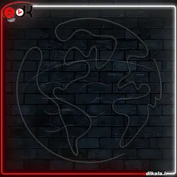 تابلو نئون طرح فانتزی شماره 180 در ابعاد مختلف + آداپتور