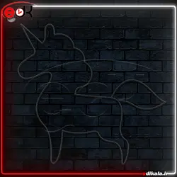 تابلو نئون طرح تک شاخ شماره 9 در ابعاد مختلف + آداپتور