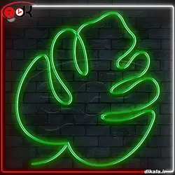 تابلو نئون طرح برگ شماره 1 در ابعاد مختلف +آداپتور+ فایل لایه باز