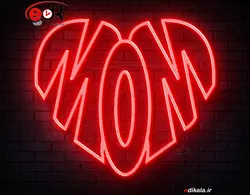 تابلو نئون طرح قلب شماره 32 در ابعاد مختلف + آداپتور