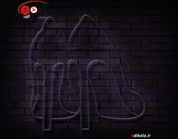 تابلو نئون طرح کفش زنانه شماره 4 در ابعاد مختلف +آداپتور+ فایل لایه باز