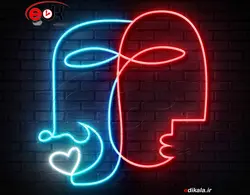 تابلو نئون طرح فانتزی شماره 202 در ابعا مختلف + آداپتور