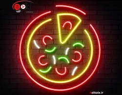 تابلو نئون طرح پیتزا شماره 17 در ابعاد مختلف+آداپتور+فایل لایه باز