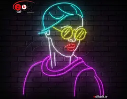 تابلو نئون طرح فانتزی شماره 219 در ابعا مختلف + آداپتور