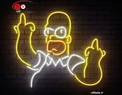 تابلو نئون طرح کارتونی شماره 49 در ابعاد مختلف + آداپتور