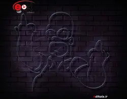 تابلو نئون طرح کارتونی شماره 49 در ابعاد مختلف + آداپتور