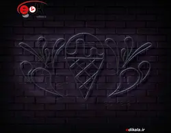 تابلو نئون طرح بستنی شماره 32 در ابعاد مختلف + آداپتور